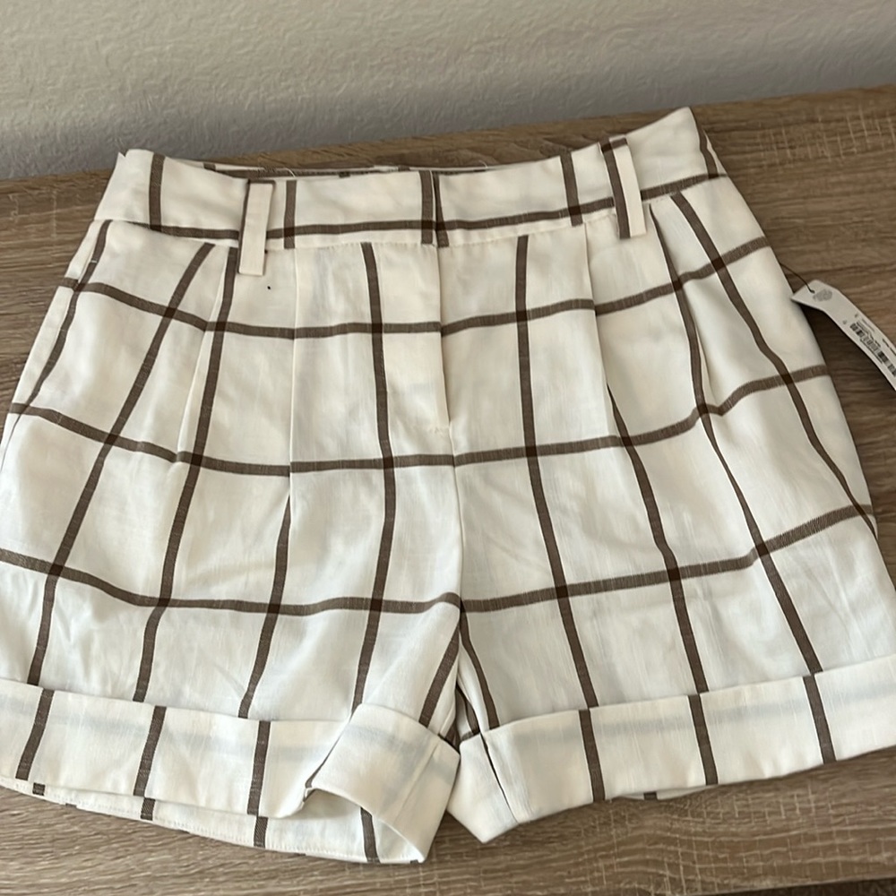 Worthington dressy plaid shorts NWT